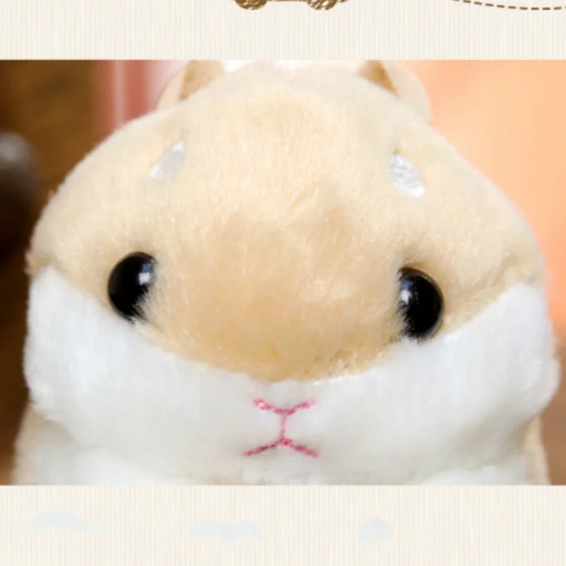 New Kawaii Cute Soft Hamster Keyrings Keychains Faux Rabbit Fur Pompom Fluffy Trinkets Car Handbag Pendant Key Chian Ring Holder