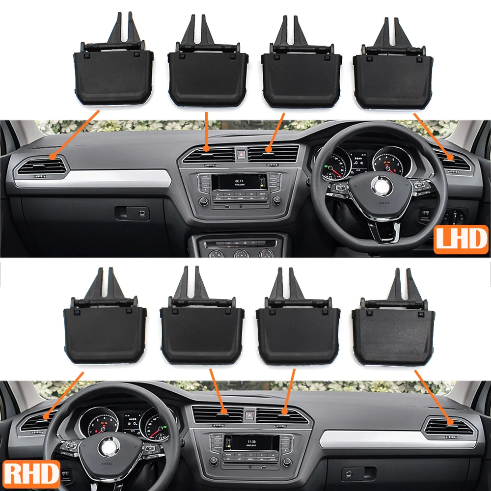 Kit de réparation de sortie de Clip de calandre de ventilation de climatisation de voiture LHD RHD pour VW Volkswagen Tiguan L X 2017 – 2022
