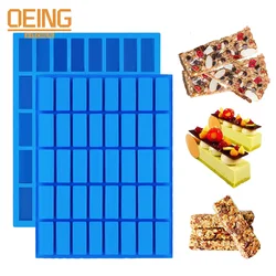 Mini barras de proteína de silicona de 40 cavidades, molde rectangular para barra de Granola, herramienta para hornear, molde de silicona para Chocolate, herramienta de postre francés