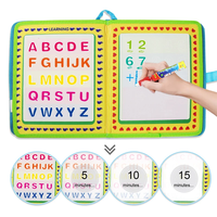 Water Drawing Book Magic Pen Doodle Coloring Painting Board English Letters Numbers Time Cognitive Montessori Educational Toys