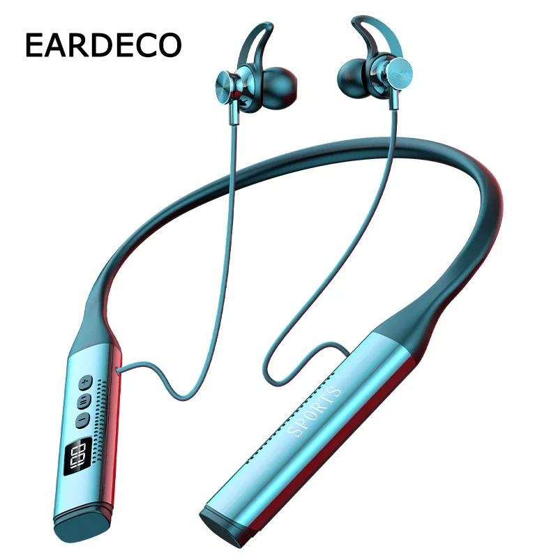 

EARDECO 50 Hours Playback Bluetooth Wireless Headphones Bass Stereo Bluetooth Headphone Sport Audifonos Neckband Earphone Mic