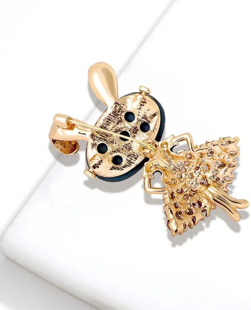 دبوس بروش أرنب من حجر الراين للنساء ، دبابيس حيوانات كريستالية ، هدايا مجوهرات للفتيات ، عيد الميلاد ، التخرج ، يوم يكرم ، عيد الفصح ، الموضة #3