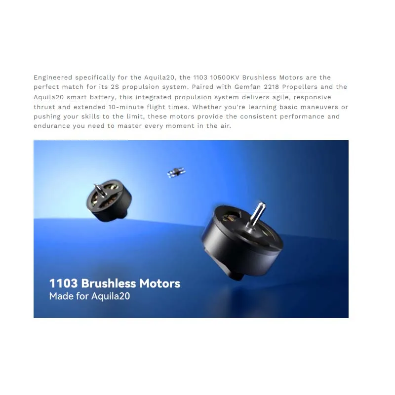 BETAFPV 1103 Brushless Motor for FPV Cross-Country Drones—Motor Parts Compatible with Aquila 20