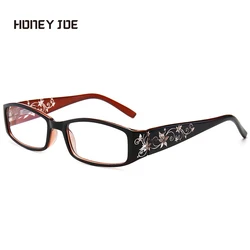 Retro Vintage Anti Blue Light Reading Glasses Men Women Floral Comfortable Wide Leg Presbyopic Hyperopia Eyeglasses +1.0-+4.0