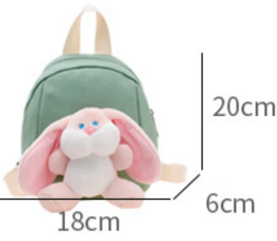 Mini sac à dos Bunny Cartoon pour garçons et filles, sac à dos de sortie, mignon, nom personnalisé