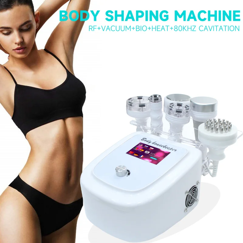 NEW 6 in 1 Lipo Cavitation Ultrasonic Vacuum Body Slimming 80K Sculpting Machine Face Massager Facial Beauty Health Device