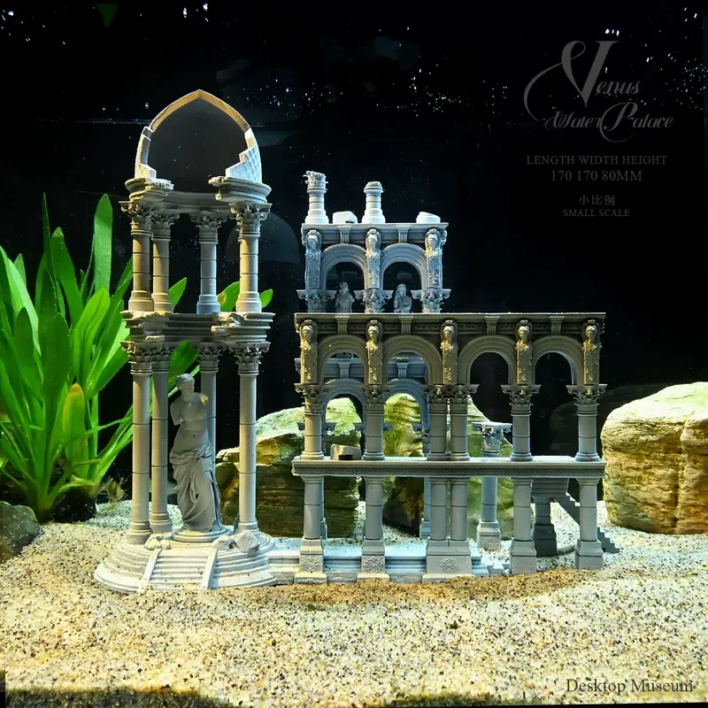 Dragon Flying Rabbit Dance Fish Tank Landscaping Venus Crystal Palace Bottom Ornament Small Scale LTCP-527