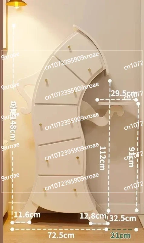 

Light Luxury Living Room Solid Wood Waist Chest Bedroom Robot Tilted Head