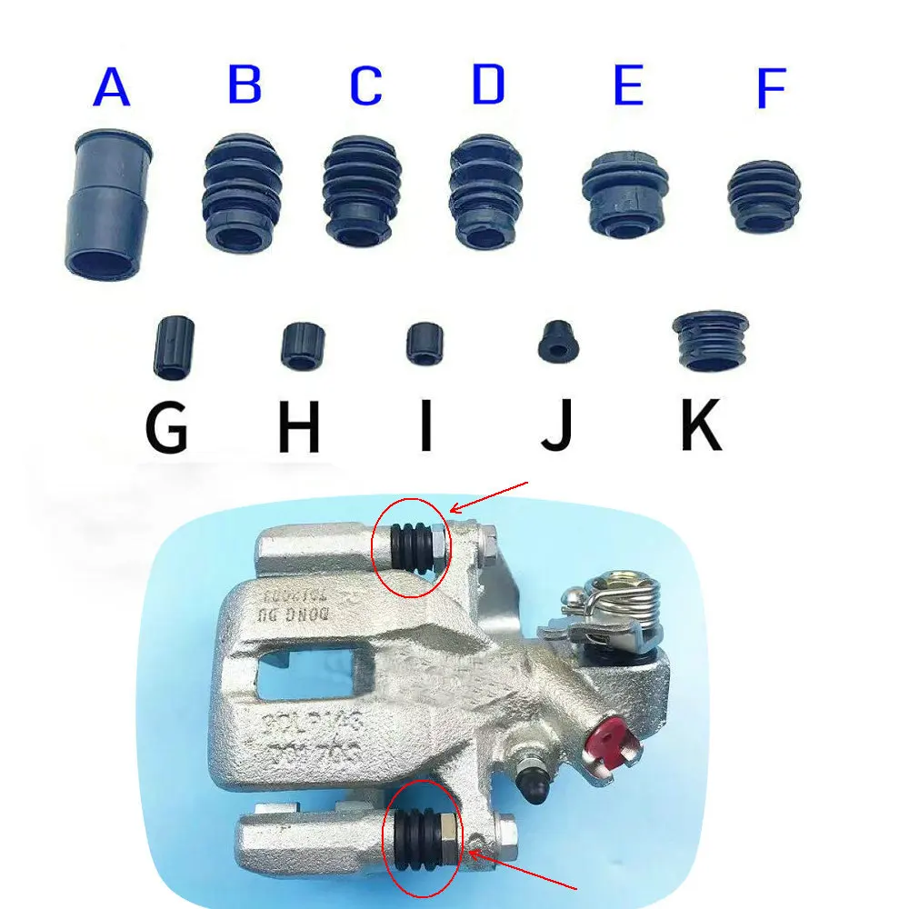 Applicable to CRV Odyssey Accord Civic Fit CITY Brake Cylinder Guide Pin Dust Cover Buffer Rubber Sleeve