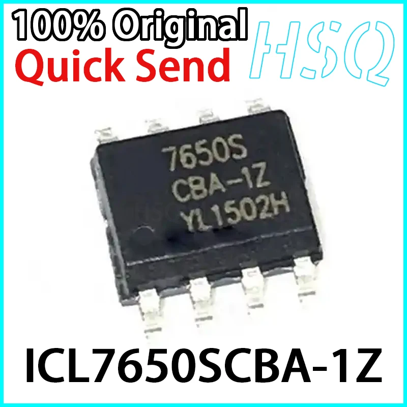 Chip Amplificador Original, ICL7650SCBA-1Z, 7650S, SOIC-8, Novo, 2Pcs