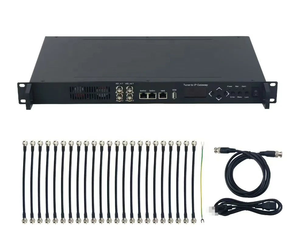 TL-3508B 8/16/24  FTA DVB- S2X/C/T2/ISDB-T Tuner+ 2 ASI+1USB Input to IP MPTS&SPTS IP Gateway Satellite Receiver Catv iptv Use