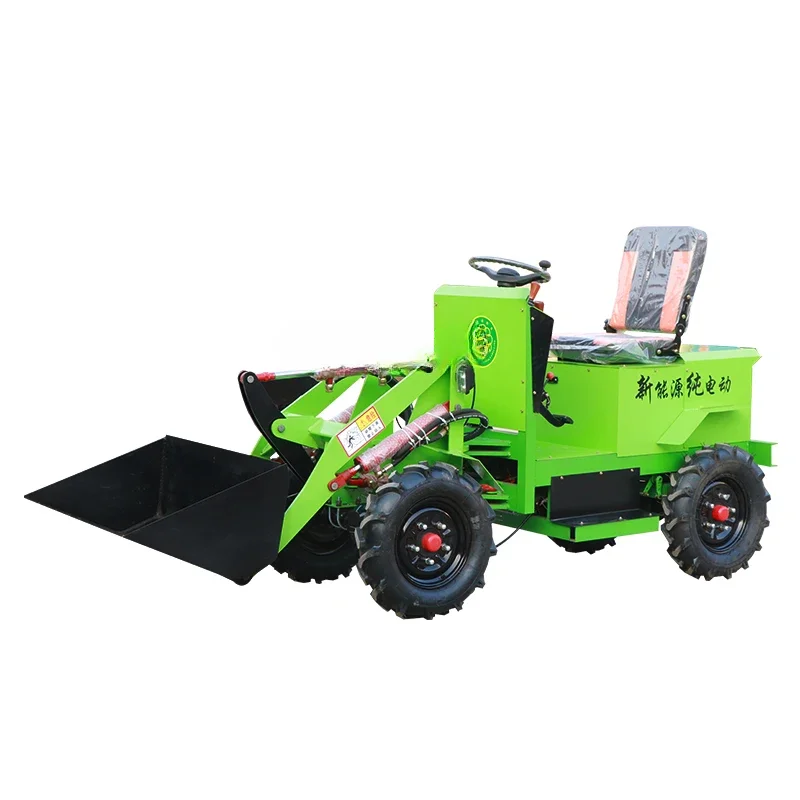 

LBX Small Electric Loader Four-Wheel Drive Small Forklift Garbage Engineering Diesel Agricultural Farm Grass Grasping Machine