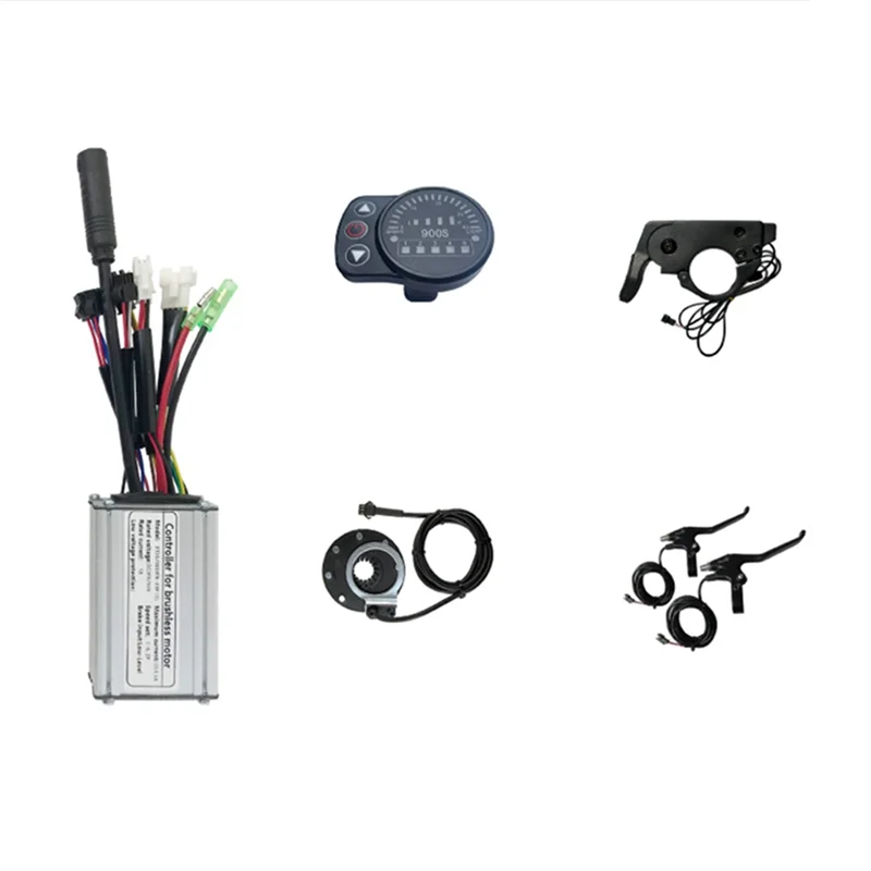 

AD-36V 48V 250W E-Bike 15A Синусоидальный бесщеточный контроллер с светодиодным дисплеем 900S Свет для электронного велосипеда