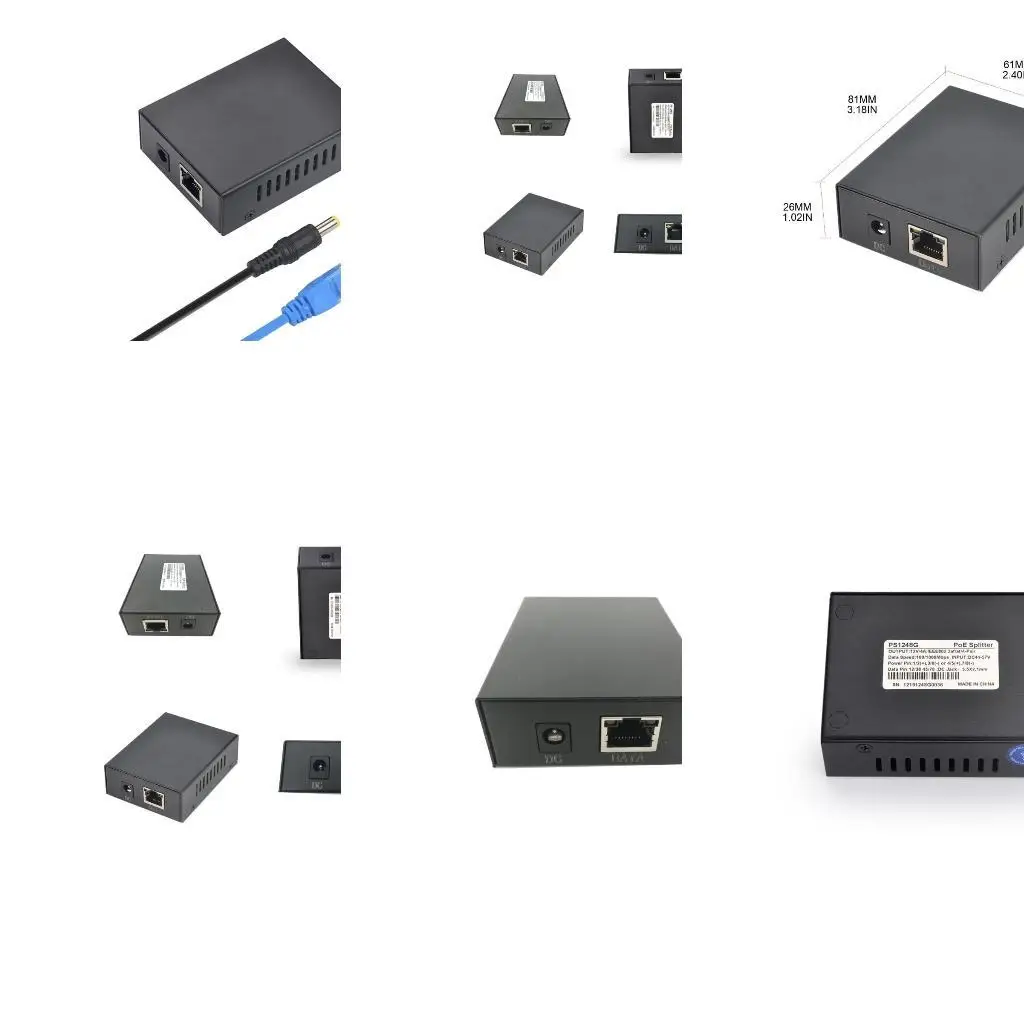 

652f адаптер POE RJ45 Инжектор POE Splitter Spect Sceppend Passive Power Ethernet