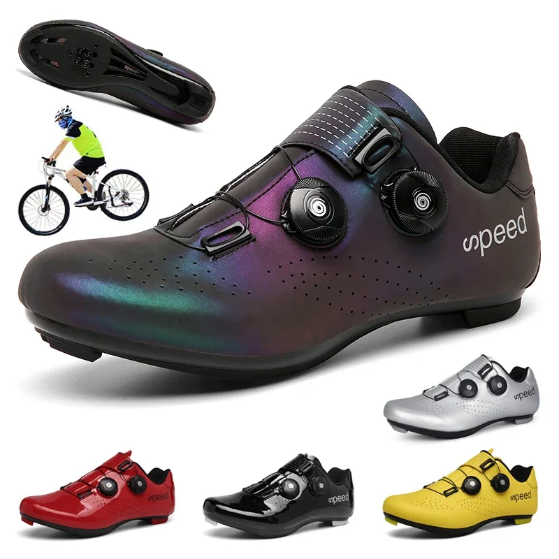 2022 Speed Cycling Shoes MTB Sneakers Self-Locking Road Bike Cleats Racing Mountain Biking Footwear