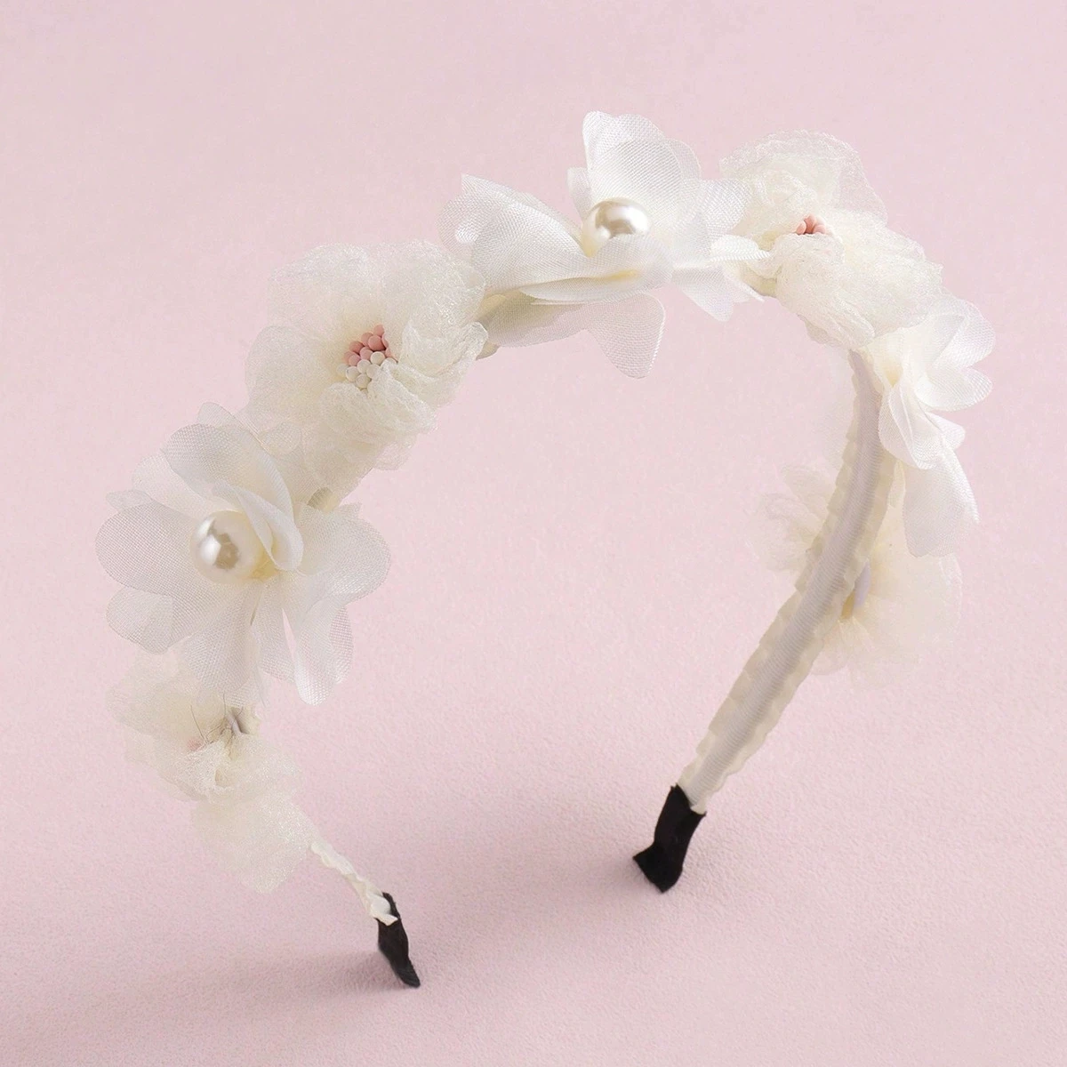 

5pcs Wholesale Children Hairband Princess Chiffon Floral Headband Sweet Cute Girls Hair Accessories Trendy Hairband for Girls
