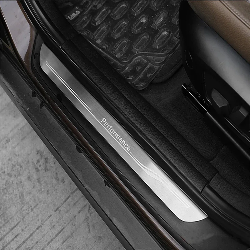 Accessories Door Sill Scuff Plate Guards Protector Sticker For BMW X1 X5 X6 E70 E71 E84 E90 F10 F15 F16 F20 F25 F26 F30 F36 F34