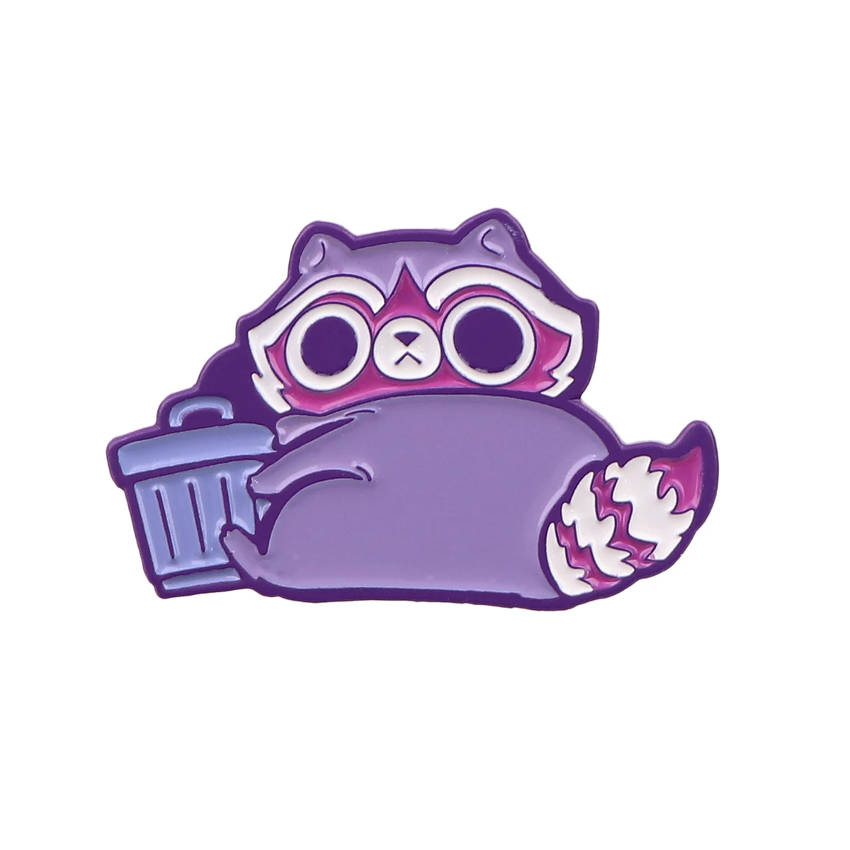 Kawaii Purple Raccoon Enamel Pin Lapel Pins for Backpacks Brooches Badges on Backpack Brooch for Clothes Jewelry Friends Gifts