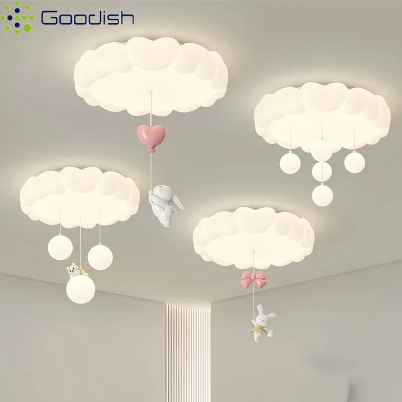 Modern Minimalist French Cloud Bubble Ball LED Home Ceiling Lights Art Creative Lamps for Chidren's Room Decoration Chandeliers