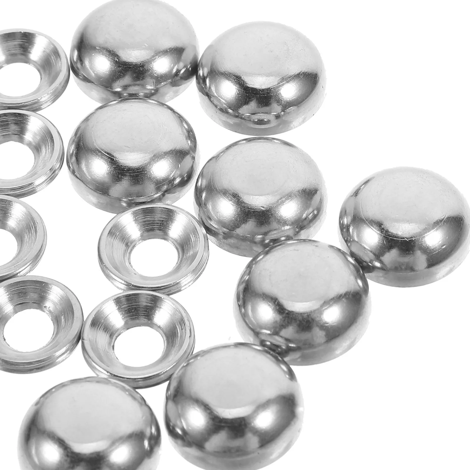 8Pcs Decorative Cap Screws Self Tapping Curved Design for Wall Fixtures Light Hardware Aesthetic Screw Covers