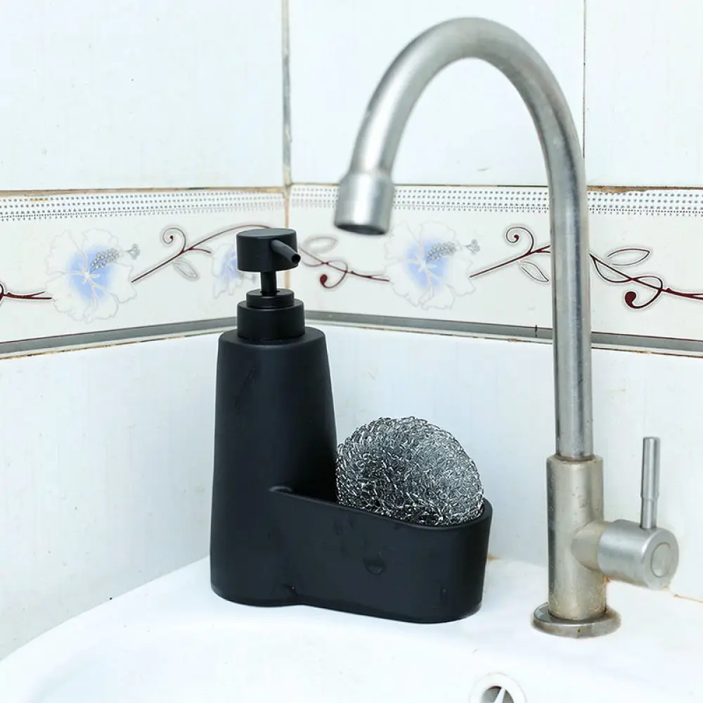 Soap Dispenser Manual Press Bottle Matte Resin Kitchen Hand Sanitizer Container Liquid Detergent Organizer Appliance