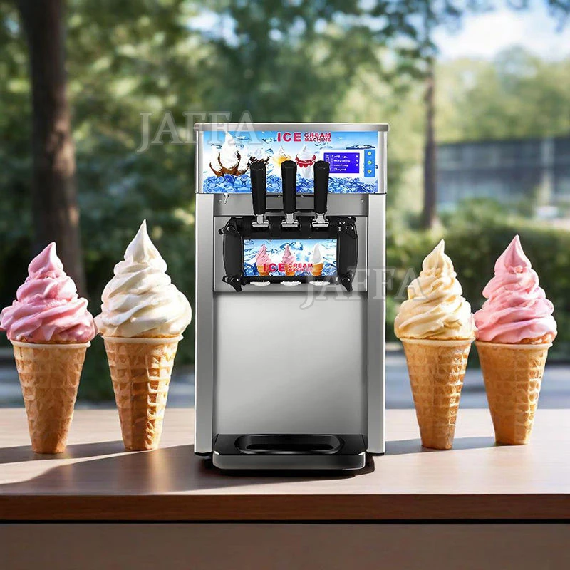 Commercial Taylor 3 Flavors 2+1 Mixed Soft Serve Ice Cream Machine Frozen Yogurt Machine Ice Cream Machine