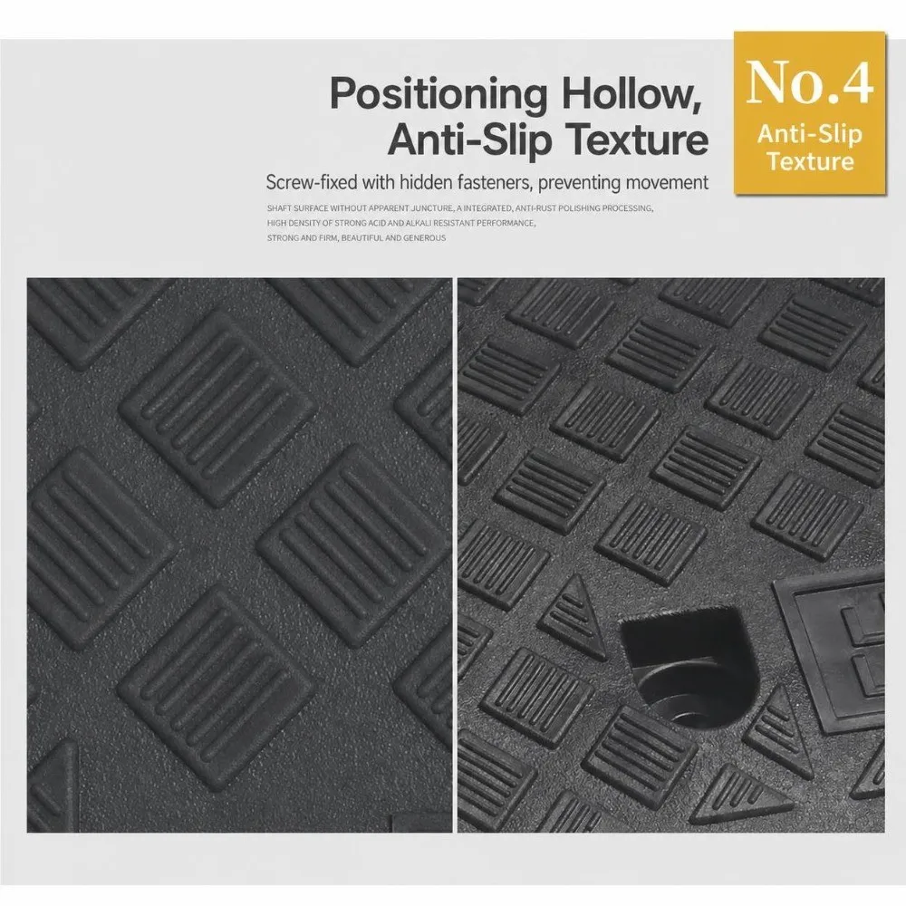Durable Plastic Threshold Ramp Anti-Slip 50/70/100mm Driveway Ramp Heavy Duty Curb Ramp Garage