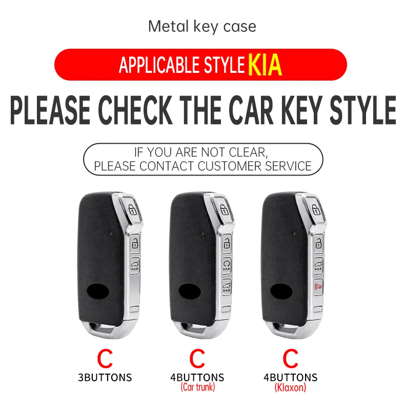 Car ABS Key Case Cover Holder Chain For KIA Sportage Stinger Ceed Sorento Cerato Forte 2019 2020 Key Protect Shell Accessories