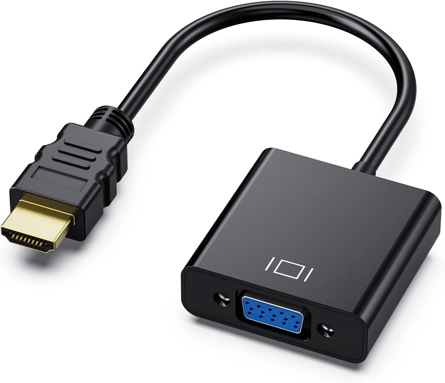 

10 шт., высококачественный адаптер HDMI-VGA, аудио-видео кабель HDMI, 1080P HDMI-папа-VGA-мама, конвертер для ПК, ноутбука, HDTV