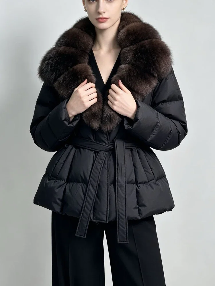 Women's Overcoat Double Face Wool Blend Coat Thick Fabric Warm Minimalist Office Wear Cold Season Women's Longline Wool Coat