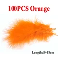 100 piezas de color naranja
