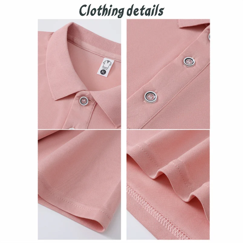 Custom Logo Polo Shirt Summer Casual Breathable Short Sleeve Polo Shirts Business Work Clothing Design Print Embroidery