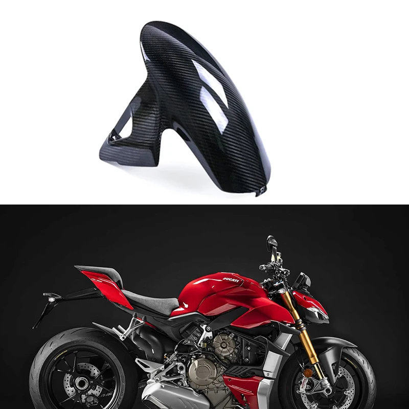 For DUCATI Panigale V4 V4R V4S Streetfighter V4 2018- 2022 2023 Full Carbon Fiber Front  Wheel Mudguar Covers Fairing Motorcycle