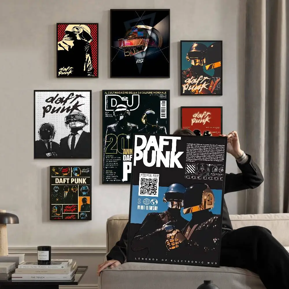 Around The World Daft Punk Classic Movie Posters HD Quality Poster Wall Art Painting Study Nordic Home Decor
