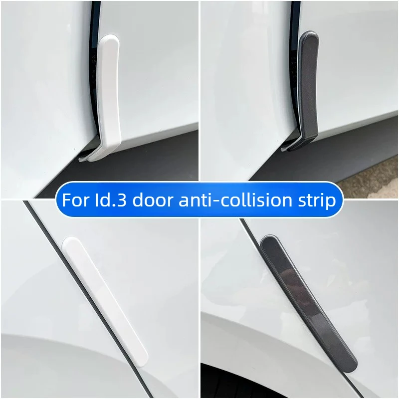 ABS Painted Door Edge Protectors for Volkswagen ID3, Original Color Anti-Collision & Anti-Scratch Stickers view 4