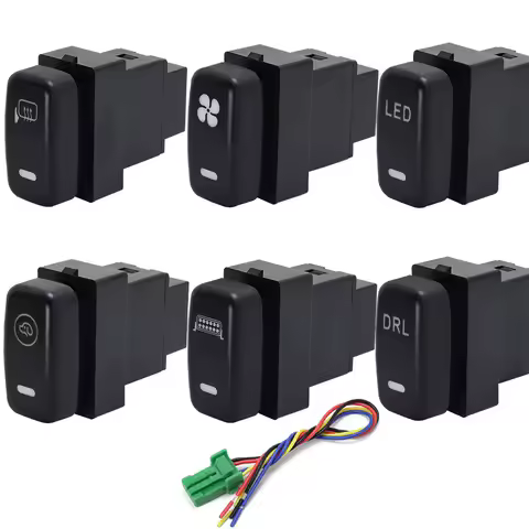 Battery Power Supply Electronic Dog Trunk Tailgate Automatic LED DRL Switch Button for Mitsubishi Zinger Lancer Fortis Galant