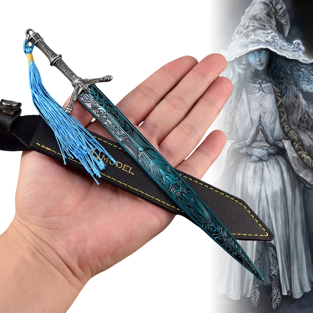 8.6/11.6인치 엘든 란니 카타나 문 소드 애니메이션 닌자 블레이드 나이프 진짜 일본 카타나 금속 오리지널 사무라이 세이버 장난감 선물