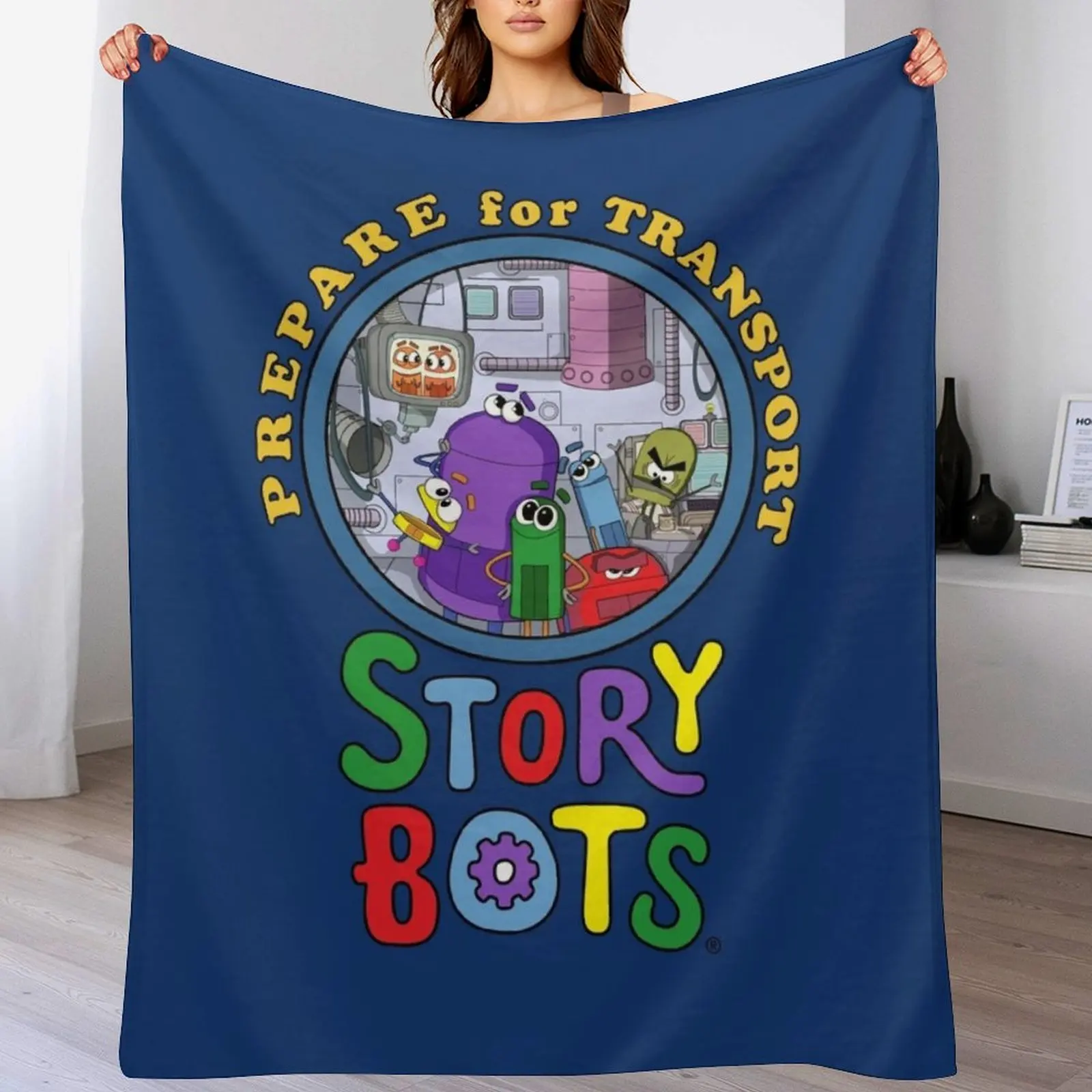 Prepare for Transport with Story Bots! Throw Blanket