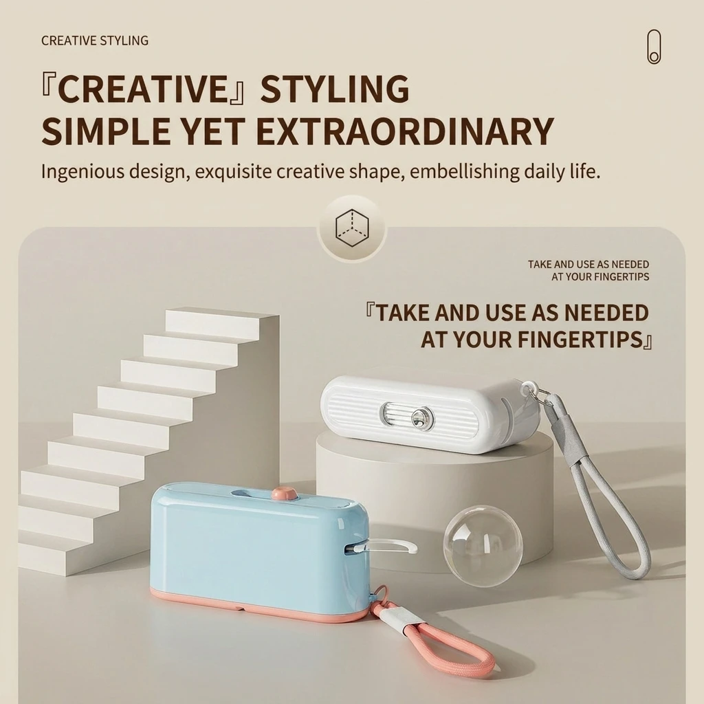 Press‑to‑Eject Dental Floss Dispenser Refillable Automatic Pop‑up Floss Stick Holder Portable Oral Care Storage Container