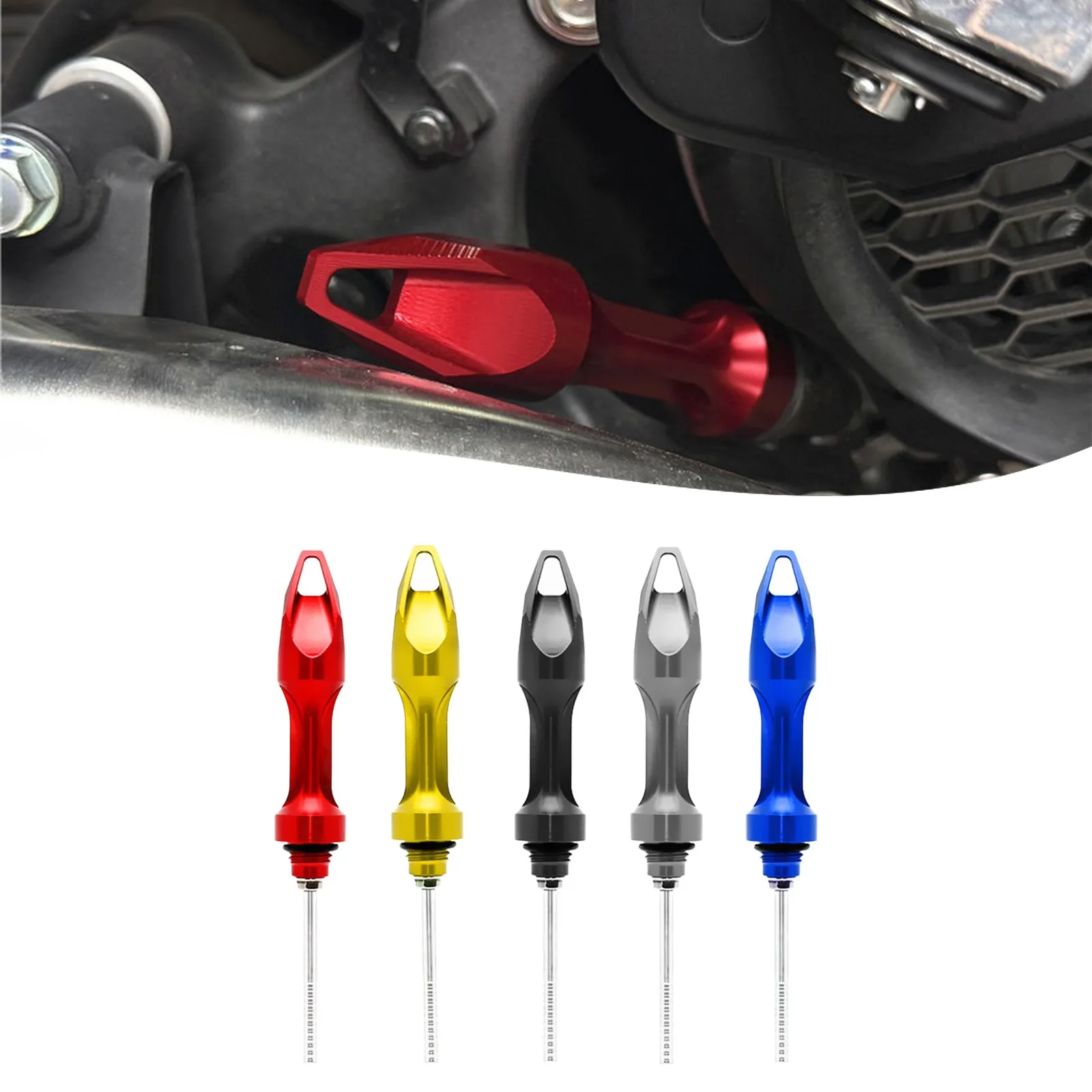 Motorcycle Aluminum Oil Ruler Probe Level Gauge  Engine Oil Tank Dipstick For Honda For PCX125 For PCX150 For PCX160 Accessories