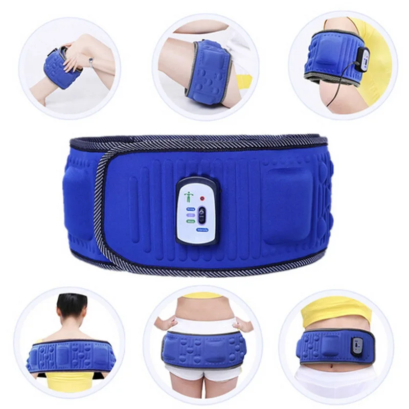 Body Electric Vibrating Massager 5 Motors Slimming Belt Body Waist Leg Slimming Fat Burning Weight Losing Body Shaping Machine