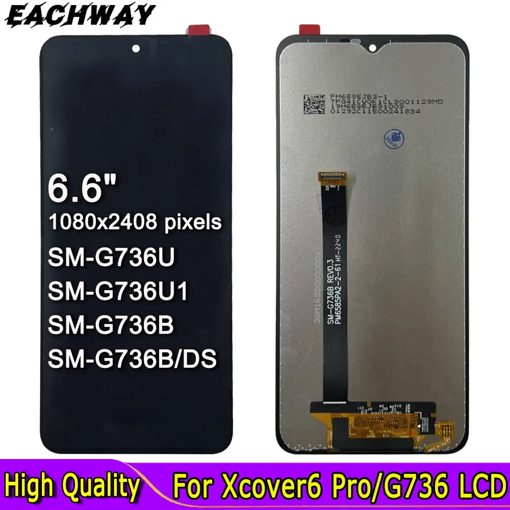 

G736 LCD Display 6.6" For Samsung Galaxy Xcover6 Pro LCD Display Touch Screen Digitizer Assembly For Samsung Xcover 6 Pro LCD