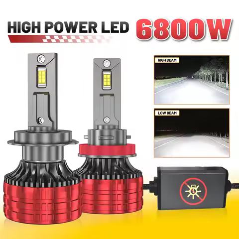 2PCS Led H4 H7 6800W 9800000LM H1 LED Canbus Lamp 12V H11 H8 H9 9005 HB3 9006 HB4 9012 Super Bright 6500K Car Headlight Bulbs