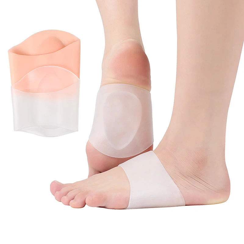 

2pieces=1pair Silicone Gel Arch Support Pads Flat Foot Bunions Corrector Shoe Cushions Insoles Plantar Fasciitis Pain Relief