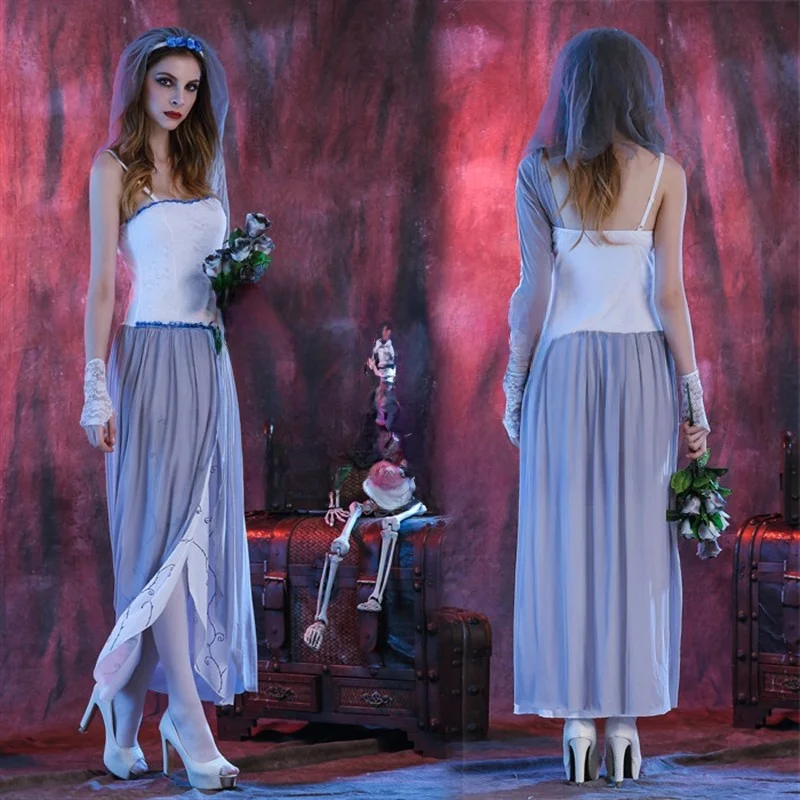 أزياء الهالوين الجديدة H Girl Zombie Witch ملابس نسائية ملابس فنية لأداء المسرح والمسرح