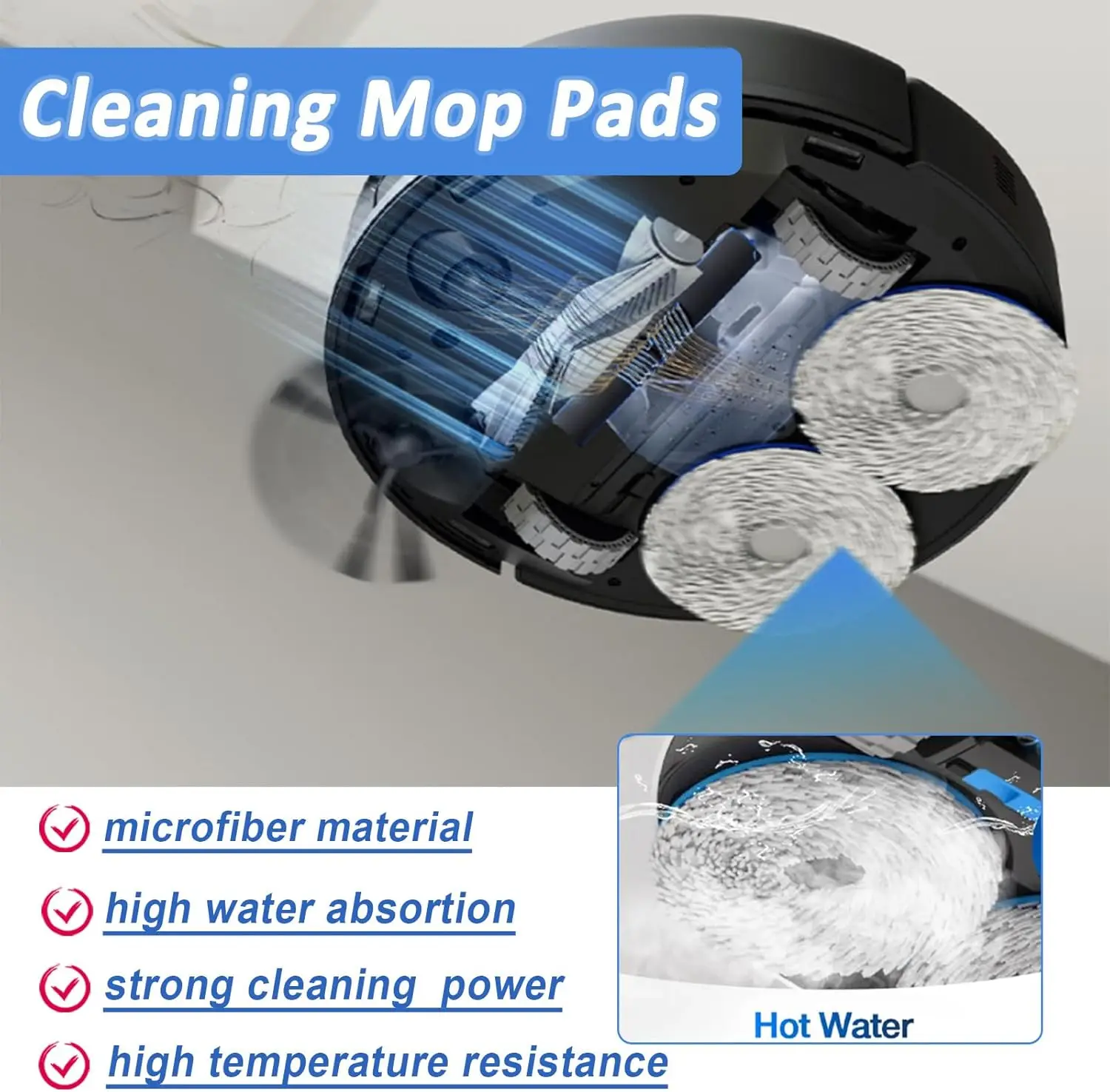 Compatible with for  Ecovacs Debot N30 Omni / N30 Pro Omni  Spare Part Accessory Main Brush Side Filter HEPA Cloth Dust Bag