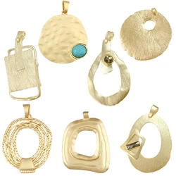 1 x Matt Gold Bohemia Large Irregular Charms Pendant for Handmade Necklace Jewellery Making Accessories