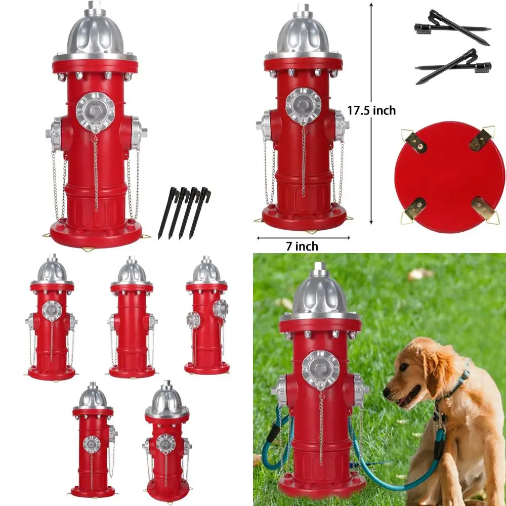 

Dog Training Hydrant Statue with 4 Anchors, Fake Pee Post for Puppies to Urinate On, Effective Training Aid for Pet Hygiene