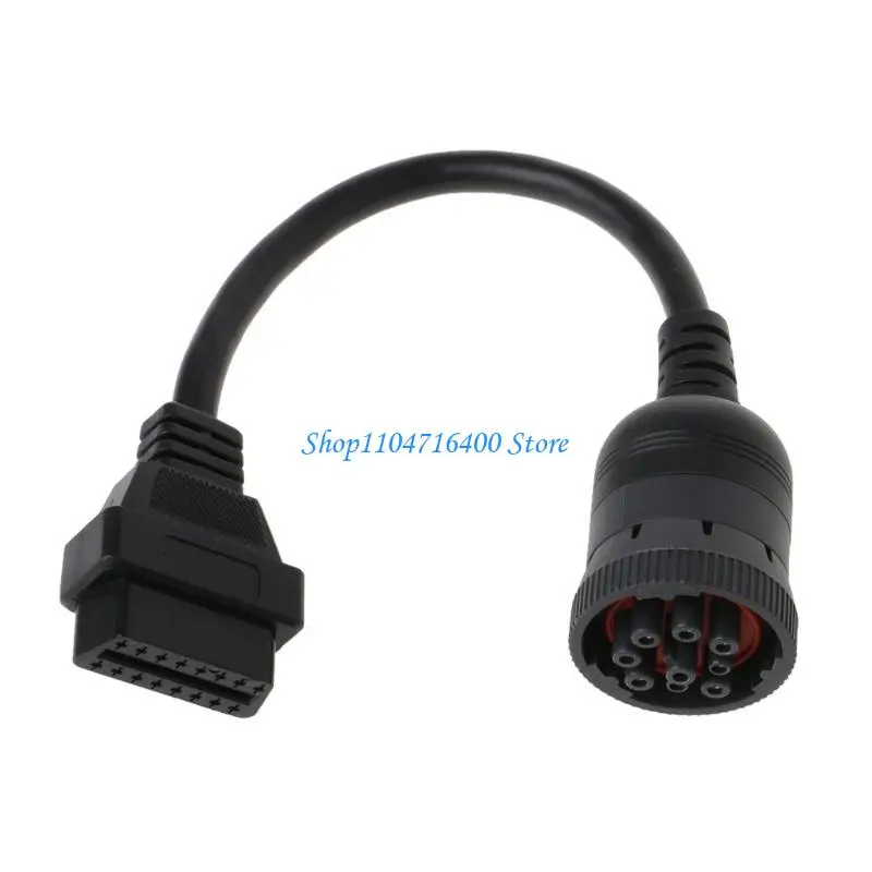 

y1gd OBD2 Y Splitter Diagnostic 9 Pin Pin Scanner Cable Adapter J1939 Connector