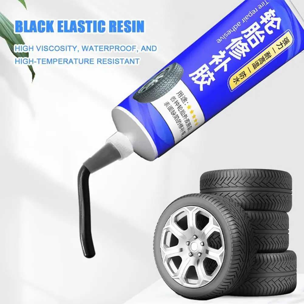 New  Tire Repair Glue Liquid Strong Rubber Glues Black Rubber Wear-resistant Non-corrosive Adhesive Instant Strong Bond Leather